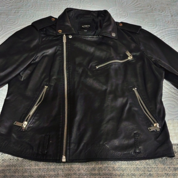 Barney’s Original Leather Moto Jacket - Picture 1 of 14